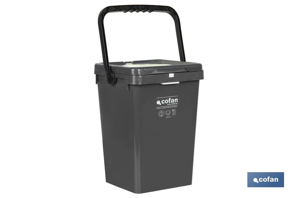 CONTENEDOR GRIS PARA RESTOS 25L. (PACK: 1 UDS) CONTENEDOR GRIS PARA RESTOS 25L. (PACK: 1 UDS)