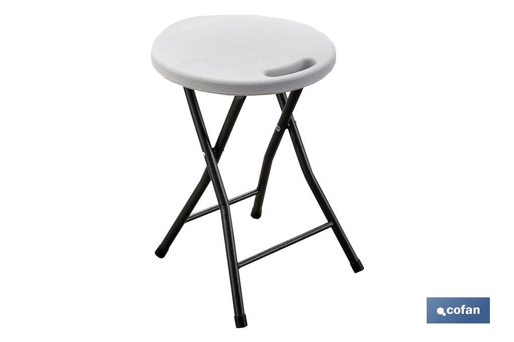 TABURETE PLEGABLE BLANCO 33X30X46CM (PACK: 4 UDS) TABURETE PLEGABLE BLANCO 33X30X46CM (PACK: 4 UDS)