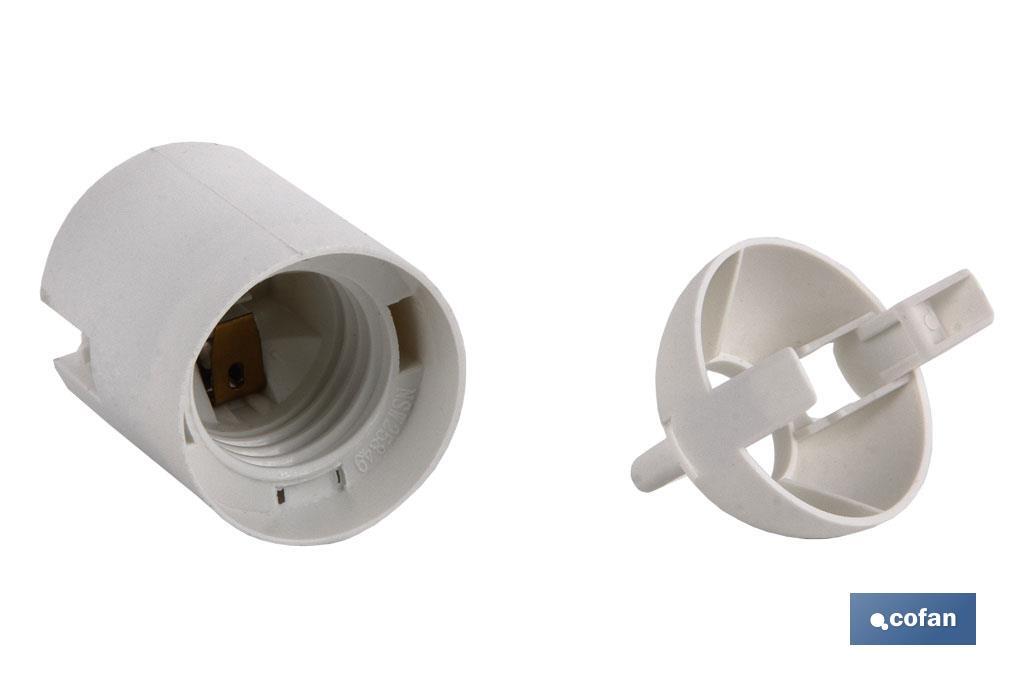 PORTALÁMPARAS PARA OBRA E-27 4A250V RESINA TERMOESTABLE BLANCO (PACK: 1 UDS) PORTALÁMPARAS PARA OBRA E-27 4A250V RESINA TERMOESTABLE BLANCO (PACK: 1 UDS)