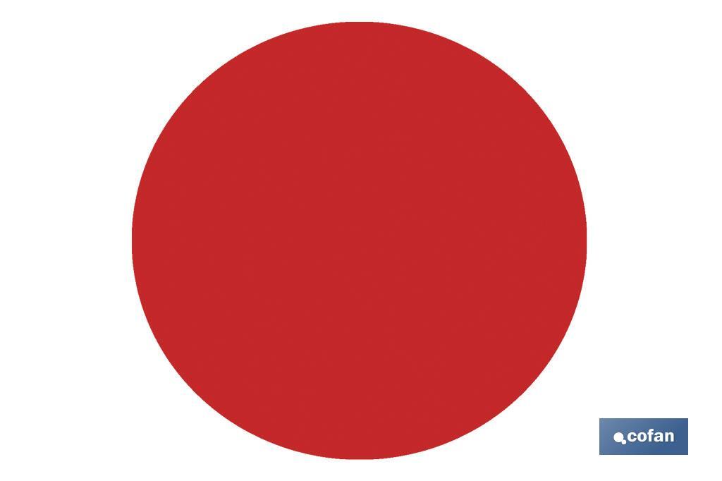 CIRCULO ADHESIVO ROJO 100 mm PARA CRISTAL (PACK: 1 UDS) CIRCULO ADHESIVO ROJO 100 mm PARA CRISTAL (PACK: 1 UDS)