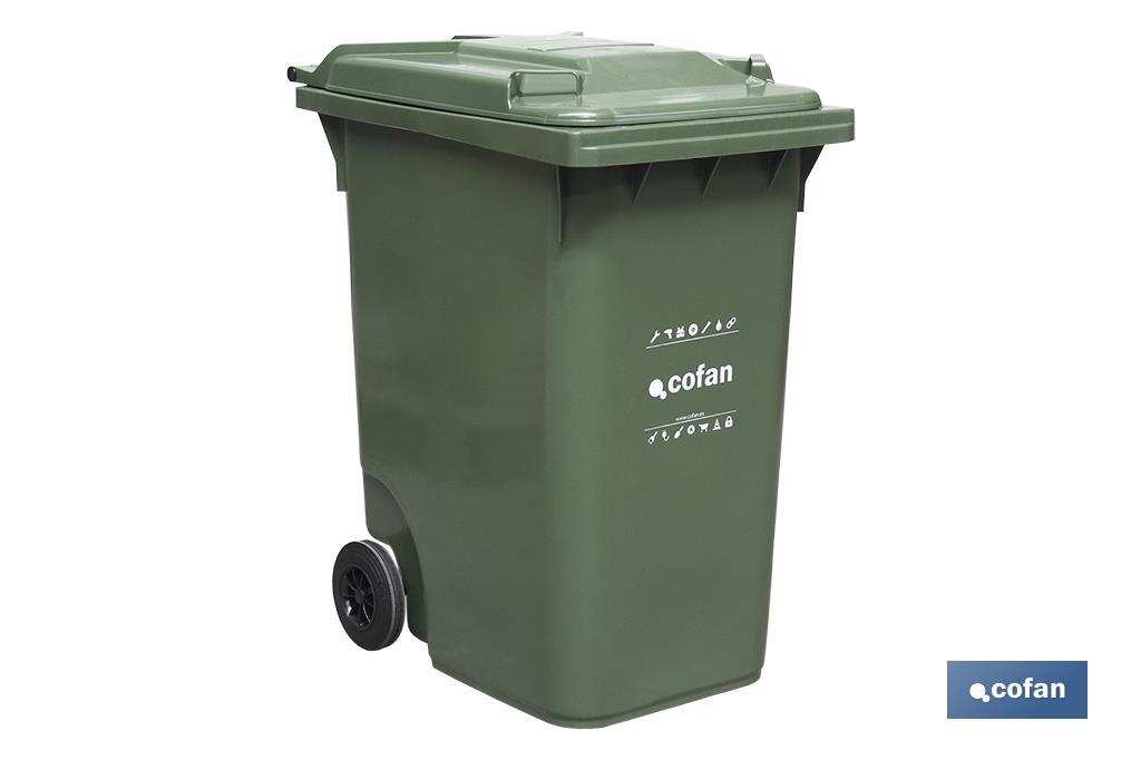 CONTENEDOR 2 RUEDAS 360LT COLOR VERDE (PACK: 1 UDS) CONTENEDOR 2 RUEDAS 360LT COLOR VERDE (PACK: 1 UDS)
