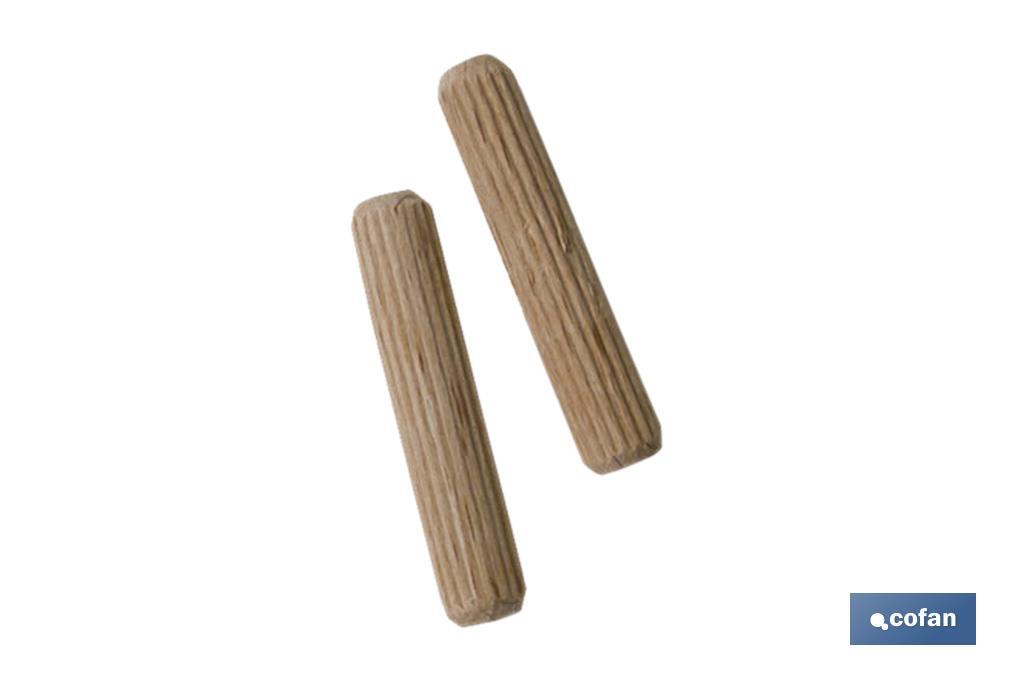 BL 10 UDS ESPIGA DE MADERA 8MM (PACK: 10 UDS)