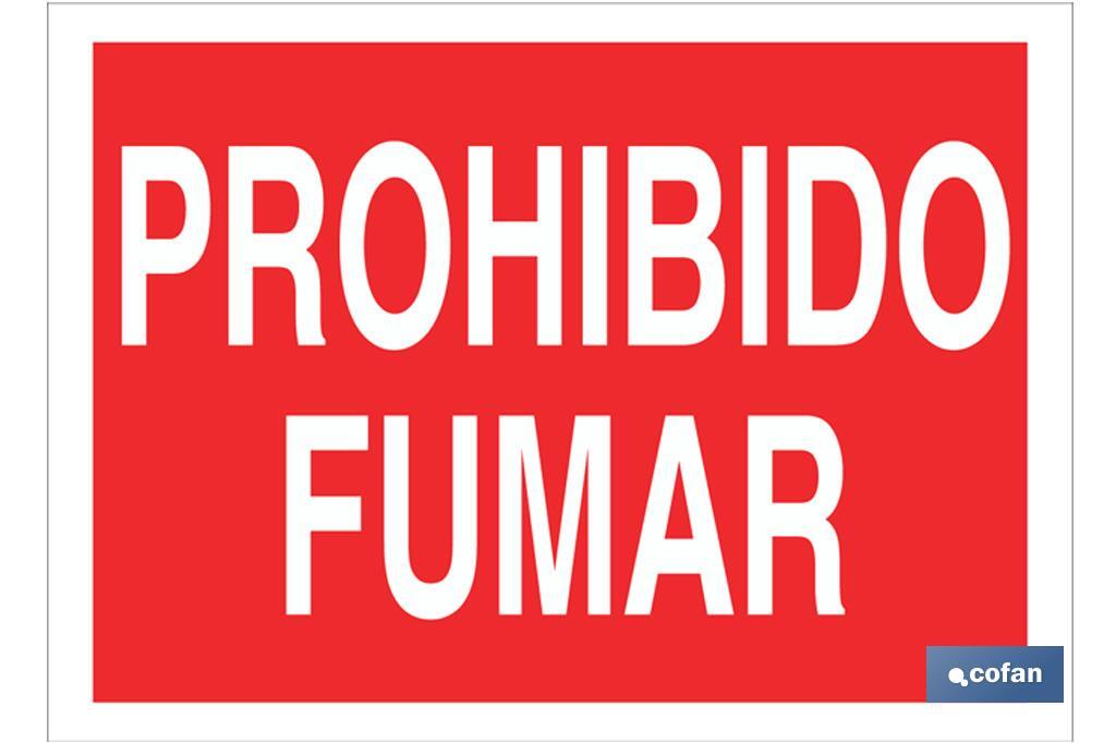 Prohibido fumar