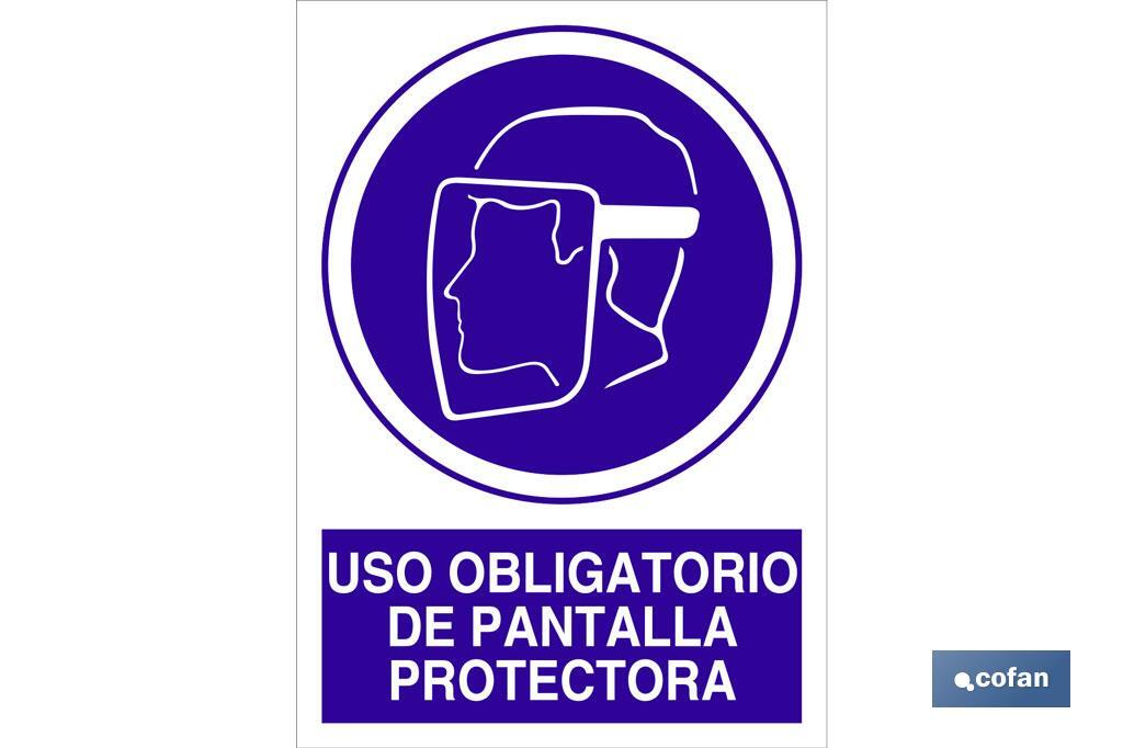 Uso obligatorio de pantalla protectora