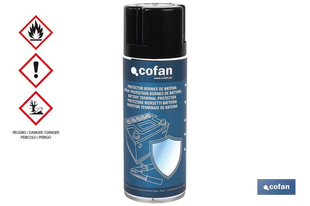 Spray protector de bornes para baterías 400 ml | Combinado con aditivos y espesantes