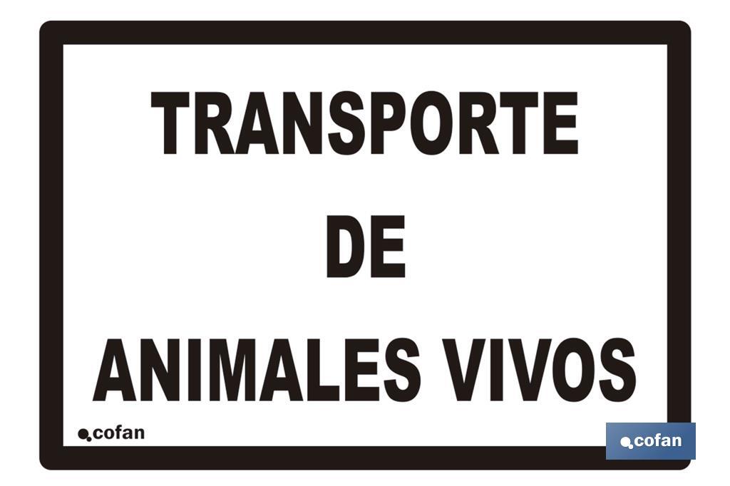 Placa Animales Vivos