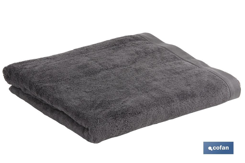 Toalla de Tocador | Modelo Piedra | Color Gris Antracita | 100% Algodón | Gramaje 580g/m² | Medidas 30 x 50 cm