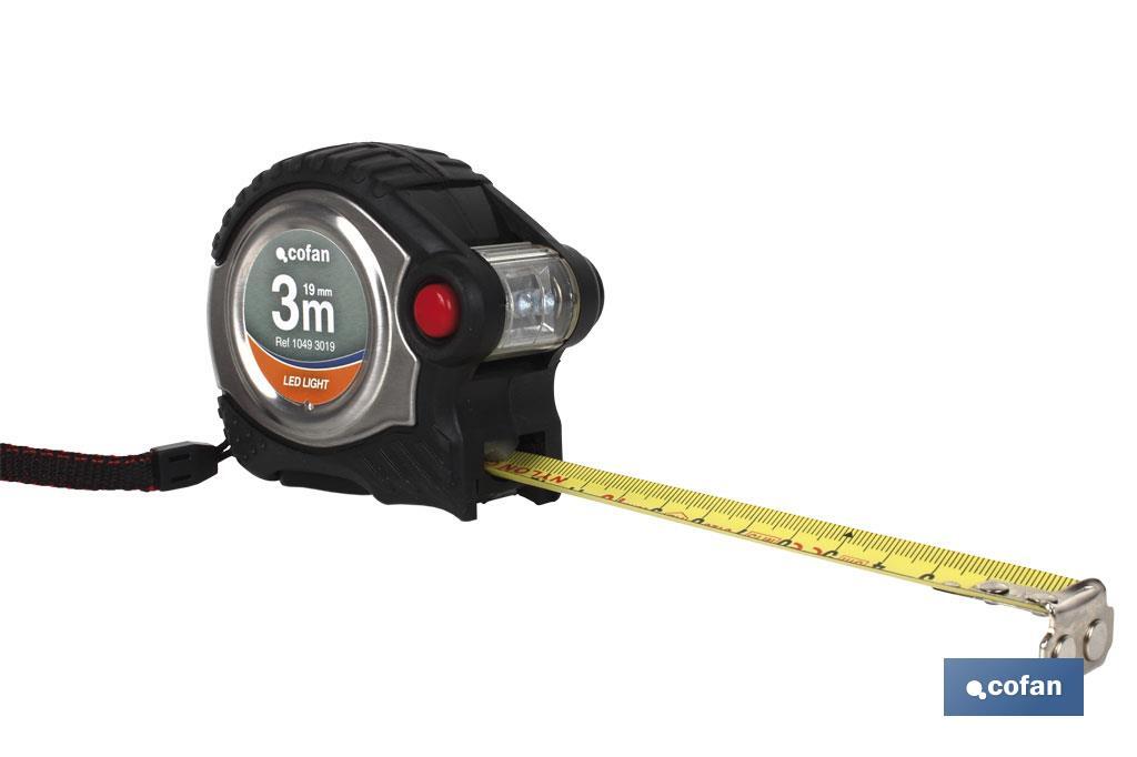 Flexómetro súper imán con luz led | Diferentes medidas